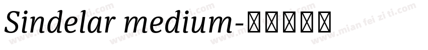 Sindelar medium字体转换